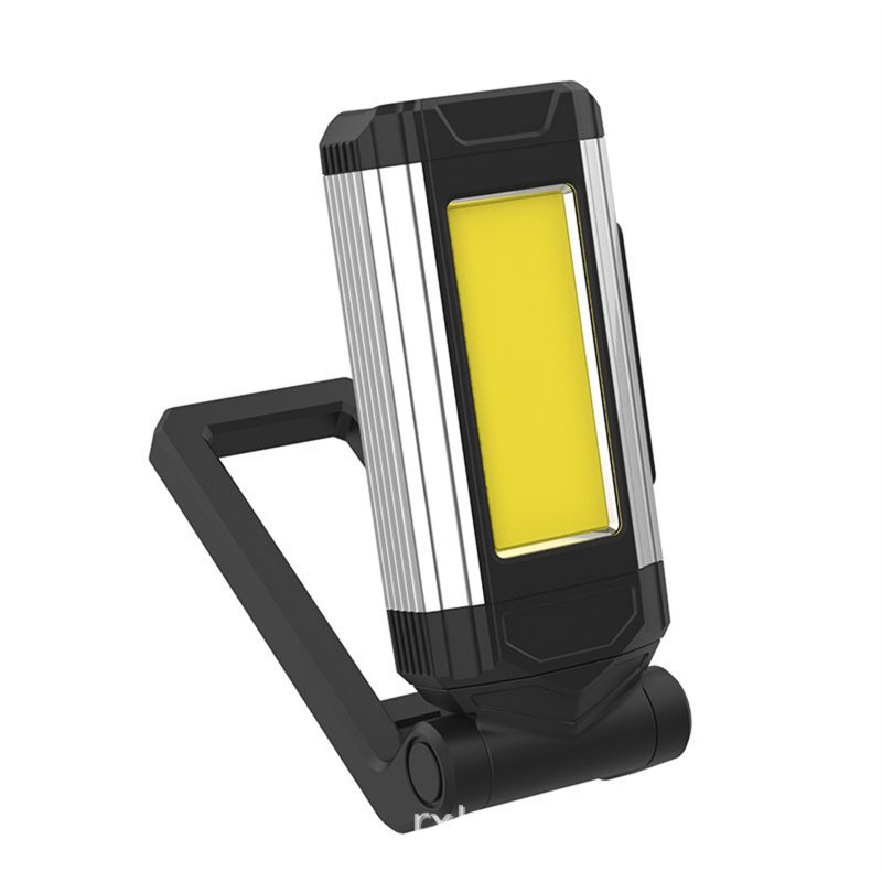 Led Auto Repair Working Light With Magnet Bracket Usb Rechargeable Multi-functional Cob Glare Flashlight silver
