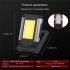 Led Auto Repair Working Light With Magnet Bracket Usb Rechargeable Multi functional Cob Glare Flashlight red