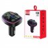 Led Backlight Bluetooth compatible  Fm  Transmitter Car Mp3 Tf u Disk Player Car Kit Dual Usb Adapter 4 2a pd Type C Fast Charger Q7 black