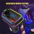 Led Backlight Car Bluetooth Fm Transmitter Mp3 Tf u Disk Player Handsfree Car Kit Black