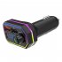 Led Backlight Car Bluetooth Fm Transmitter Mp3 Tf u Disk Player Handsfree Car Kit Black