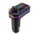 Led Backlight Car Bluetooth Fm Transmitter Mp3 Tf u Disk Player Handsfree Car Kit Black