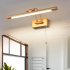 Led Bathroom Mirror Bathroom Light Fixtures With 350    Rotating Lamp Head Waterproof LED Light Strips Circular Switch Bathroom Vanity Mirror Headlight yellow br