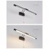 Led Bathroom Mirror Bathroom Light Fixtures With 350    Rotating Lamp Head Waterproof LED Light Strips Circular Switch Bathroom Vanity Mirror Headlight yellow br