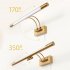 Led Bathroom Mirror Bathroom Light Fixtures With 350    Rotating Lamp Head Waterproof LED Light Strips Circular Switch Bathroom Vanity Mirror Headlight yellow br