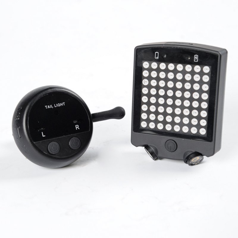 Led Bike Safety Warning Turn Signals Light USB Rechargeable Wireless RC