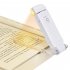 Led Book Light Usb Rechargeable Portable 3 Brightness Adjustable Clip on Reading Light Gift For Book Lovers  White  1W