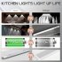 Led Cabinet Light 3 Modes Adjustable Brightness Energy Saving Ultra thin Intelligent Motion Sensor Lamp Silver 40CM