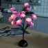 Led Camellia Flower Branch Lamp for Dining Table Room Bedroom Shop Decoration Night Light