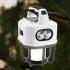 Led Camping Lanterns Solar Lights  Rechargeable USB Portable Light Flashlight With Built in Handle  8 Lighting Modes For Camping And Hiking White