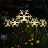 Led Christmas Solar Lawn Light Ip65 Waterproof Energy Saving Fairy Lights for Garden Patio Decoration Snowflake
