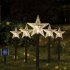 Led Christmas Solar Lawn Light Ip65 Waterproof Energy Saving Fairy Lights for Courtyard Garden Patio Decoration Star