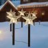 Led Christmas Solar Lawn Light Ip65 Waterproof Energy Saving Fairy Lights for Courtyard Garden Patio Decoration Star