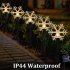 Led Christmas Solar Lawn Light Ip65 Waterproof Energy Saving Fairy Lights for Garden Patio Decoration Snowflake