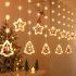 Led Christmas String Lights With Remote Control Snowflake Star Christmas Tree Led Fairy Lights For Christmas Decorations Colored light USB remote control