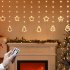 Led Christmas String Lights With Remote Control Snowflake Star Christmas Tree Led Fairy Lights For Christmas Decorations Colored light USB remote control