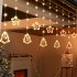 Led Christmas String Lights With Remote Control Snowflake Star Christmas Tree Led Fairy Lights For Christmas Decorations Colored light Battery remote control