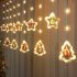 Led Christmas String Lights With Remote Control Snowflake Star Christmas Tree Led Fairy Lights For Christmas Decorations Colored light Battery remote control