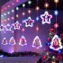 Led Christmas String Lights With Remote Control Snowflake Star Christmas Tree Led Fairy Lights For Christmas Decorations Colored light Battery remote control