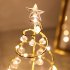 Led Christmas Tree Shape Table Lamp Ornaments Crystal Decorative Lights for Holiday Decoration Cold White Silver