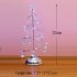 Led Christmas Tree Shape Table Lamp Ornaments Crystal Decorative Lights for Holiday Decoration Cold White Silver