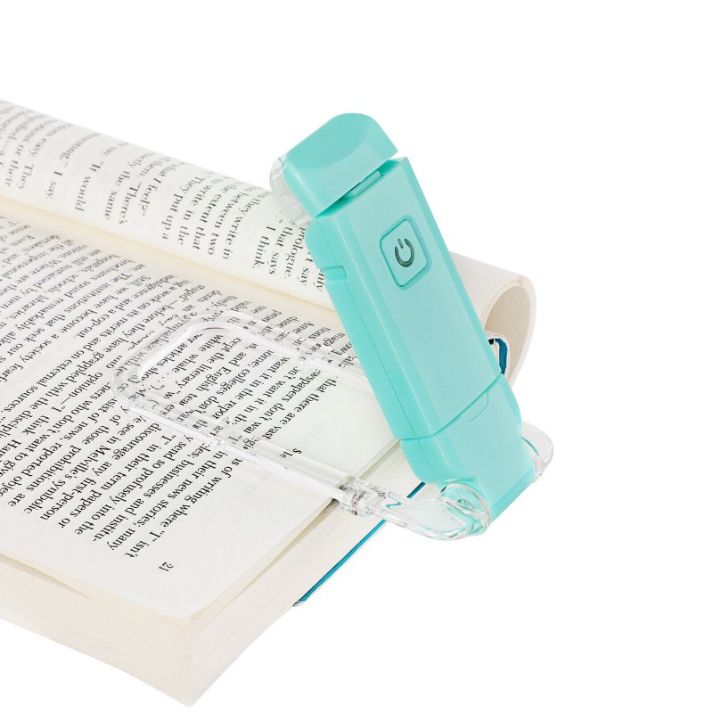 Led Clip on Book Light Portable Usb Charging 2 Adjustable Brightness Lamps