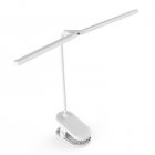 Led Clip On Table Lamp 3 Levels 1500mah Large Capacity Battery Rechargeable Eye Protection Desk Lamps White plug-in