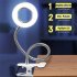 Led Clip on Desk Lamp 3 Modes 10 Brightness Levels Folding Eye Protection Flexible Arm Usb Reading Light silver