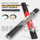 Led Clip-on Pen Light Built in 260ma Battery Household Mini Portable Flashlight