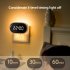 Led Clock Night Light with RC 3 level Timing Dimming App Control Bedside Lamp Yellow light