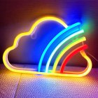Led Cloud Rainbow Neon Lights 30lm Waterproof Dormitory Room Atmosphere Lights