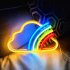 Led Cloud Rainbow Neon Lights 30lm Ip45 Waterproof Dormitory Room Atmosphere Lights