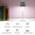 Led Desk Lamp 4200mah Rechargeable Adjustable Brightness Touch Night Light Table Lamp For Living Room Bedroom White 4000mAh