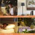 Led Desk Lamp 4200mah Rechargeable Adjustable Brightness Touch Night Light Table Lamp For Living Room Bedroom White 4000mAh