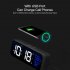 Led Digital Alarm Clock 12   24 Hour Adjustable Volume Brightness Mirror Clocks For Bedroom Home Office white