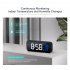 Led Digital Alarm Clock 12   24 Hour Adjustable Volume Brightness Mirror Clocks For Bedroom Home Office white