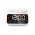 Led Digital Alarm Clock Fm Radio Dimming Rechargeable Temperature Humidity Meter with Snooze Function Black