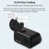 Led Digital Alarm Clock Fm Radio Dimming Rechargeable Temperature Humidity Meter with Snooze Function Black