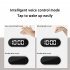 Led Digital Alarm Clock Large Display Dimming Adjustable Brightness Table Mirror Clocks With Memory Function black