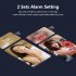 Led Digital Alarm Clock Time Date Temperature Display Large screen Desk Table Clock for Living Room Office White