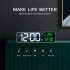 Led Digital Alarm Clock Time Date Temperature Display Large screen Desk Table Clock for Living Room Office Black