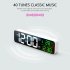 Led Digital Alarm Clock Time Date Temperature Display Large screen Desk Table Clock for Living Room Office Black