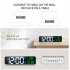 Led Digital Alarm Clock Time Date Temperature Display Large screen Desk Table Clock for Living Room Office Black