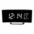 Led Digital Alarm Clock With Time Date Temperature Humidity Display 12 24h Multi function Desk Table Clock green