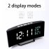 Led Digital Alarm Clock With Time Date Temperature Humidity Display 12 24h Multi function Desk Table Clock green