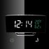 Led Digital Alarm Clock With Time Date Temperature Humidity Display 12 24h Multi function Desk Table Clock green