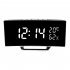 Led Digital Alarm Clock With Time Date Temperature Humidity Display 12 24h Multi function Desk Table Clock White