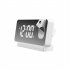 Led Digital Projection Alarm Clock Table Electronic Alarm Clock With 180 Degrees Time Projector Bedroom Bedside Clock White colorful light