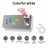 Led Digital Projection Alarm Clock Table Electronic Alarm Clock With 180 Degrees Time Projector Bedroom Bedside Clock White colorful light