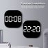 Led Digital Wall Clock 10 Level Adjustable Brightness Time Temperature Date Display RC Alarm Clock 2color Orange Light